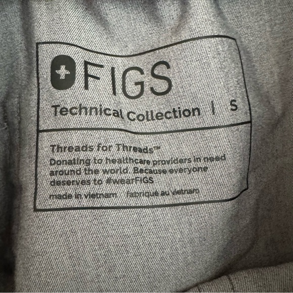 Figs technical collection grey yola skinny scrubs small - Picture 5 of 6
